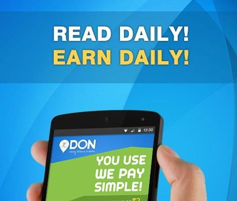 Don App Rs15 Recharge on Sign Up + Rs10 Per Refer