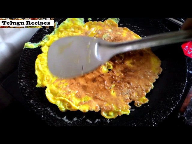 Egg omelet in telugu | Onion Egg Omelette in Telugu Recipes By Moms Tasty Recipes