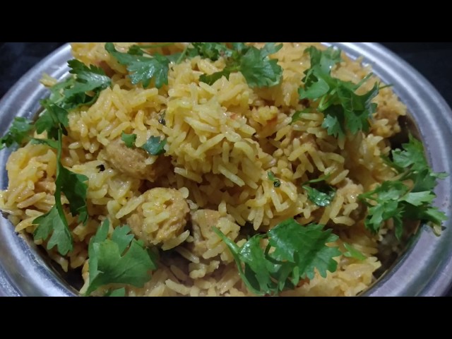Meal Maker Biryani in Telugu || Soya Chunks Biryani Recipe || Soya Biryani Recipe