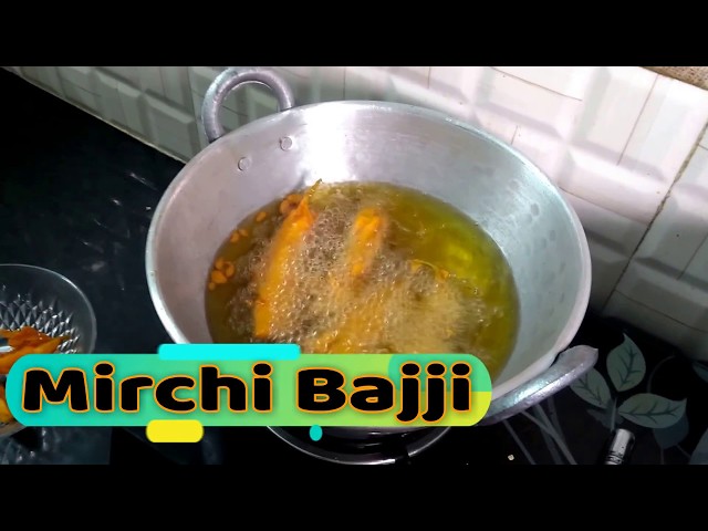 Mirchi bajji street food || Mirapakaya Bajji || Sri rama navami snacks in Telugu