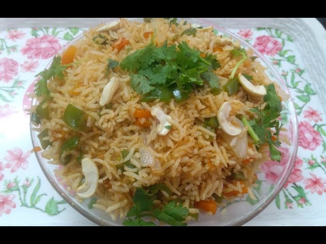 Vegetable Fried Rice in Telugu || Sri rama navami Veg Fried Rice Recipe By Moms Tasty Recipes