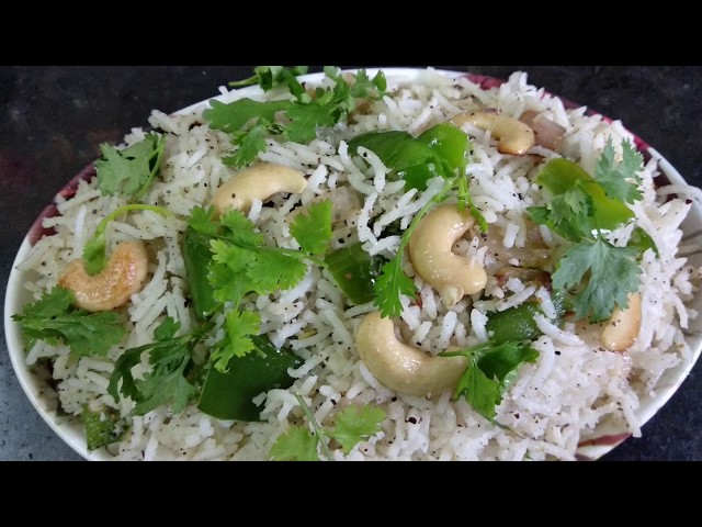 Capsicum Rice in Telugu