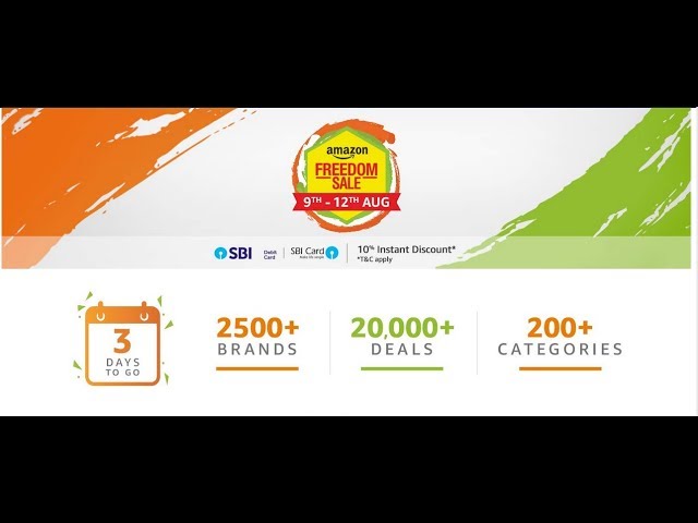 Amazon Freedom Sale 9th to 12th Aug || #TechNews Telugu