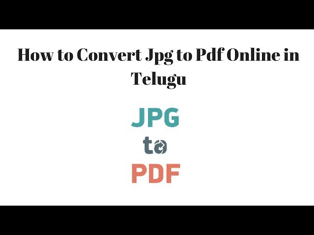 How to Convert Jpg to Pdf Online in Telugu || #TechNews Telugu