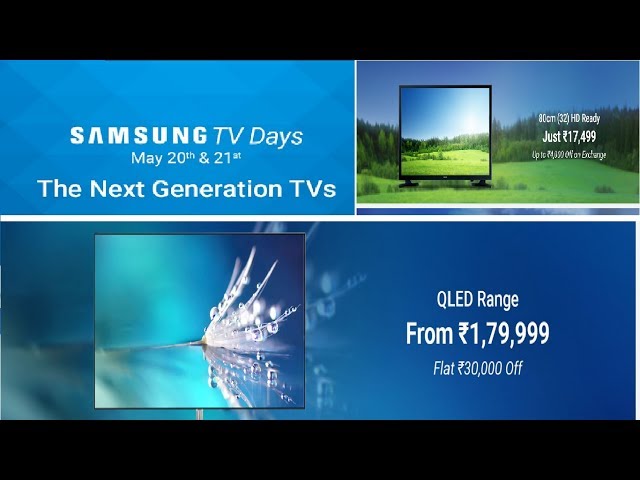 Samsung TV Days May20th and 21st in Tech News Telugu
