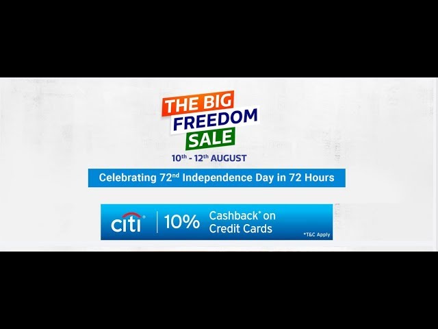 The Flipkart Big Freedom Sale 10th 12th Aug || #TechNews Telugu