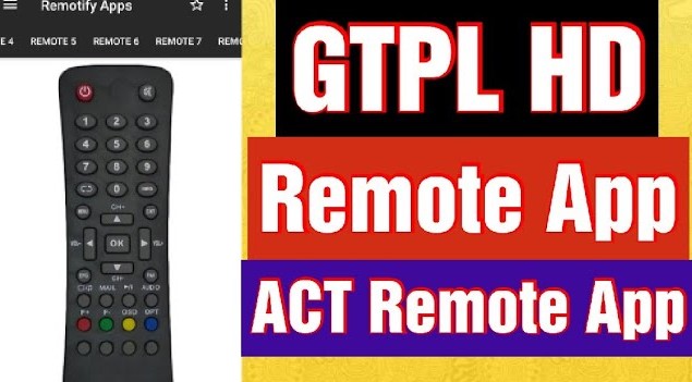GTPL HD Remote Control (14 in 1) - ACT Remote App on Android Phone - GTPL Remote App For Set Up Box