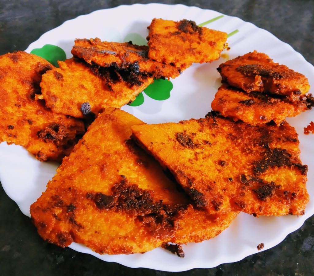 Kandagadda Fry Recipe In Telugu | Kanda Vepudu (Suran/Yam Fry) 1 Kandagadda Fry Recipe
