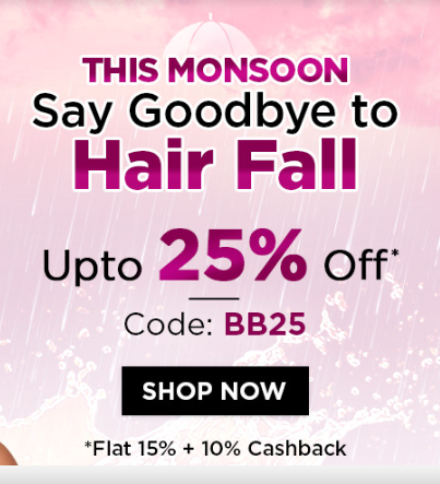 BBlunt Monsoon – Up to 25% Off on Hair Care Range