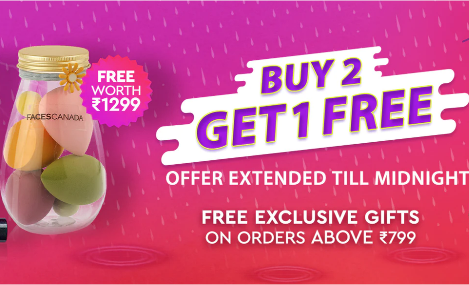 Faces Canada – Buy 2 Get 1 Free + Free Exclusive Gifts