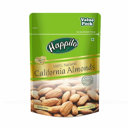 Happilo 1kg Almonds – 100% Natural California Almonds
