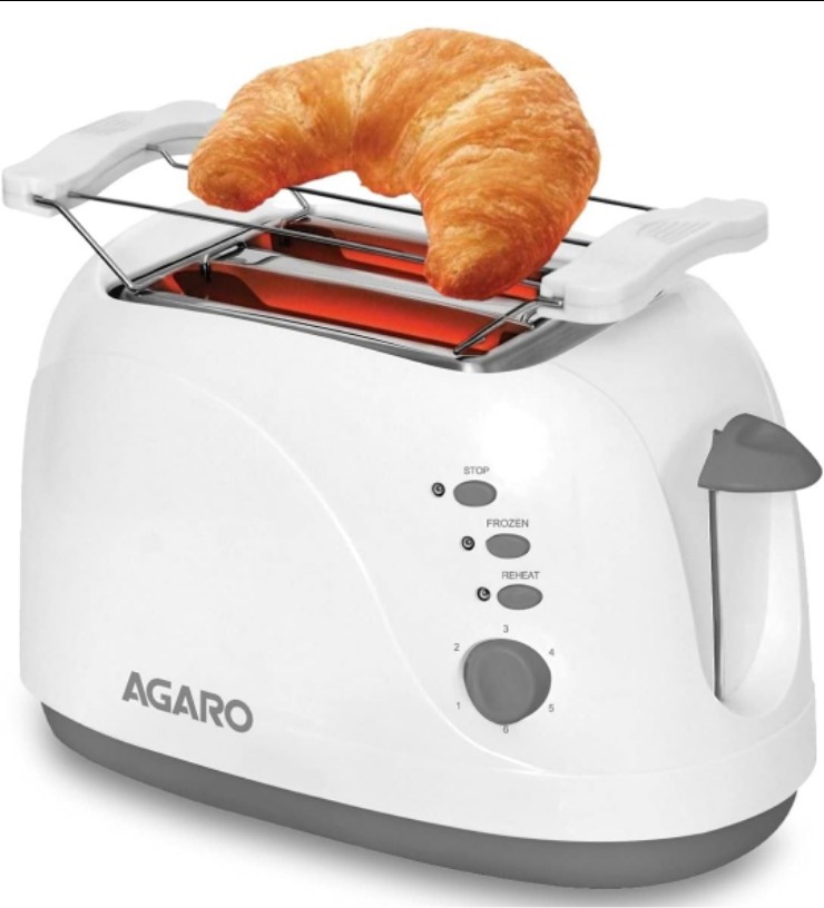 AGARO Venus 2 Slice Pop up toaster White Medium 33525