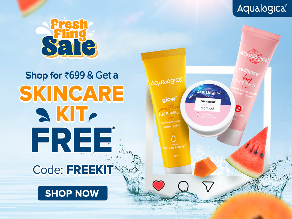 Aqualogica Fresh Fling Sale – Shop & Get a Free Skincare Kit