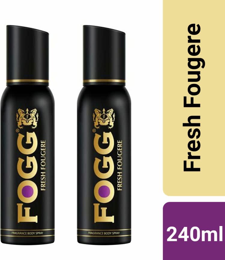 FOGG FRESH FOUGERE + FRESH FOUGERE 240ml Body Spray - For Men  (240 ml, Pack of 2)