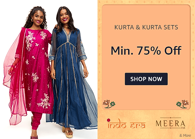 Minimum 75% Off on Kurta & Kurta Sets Women Clothing
