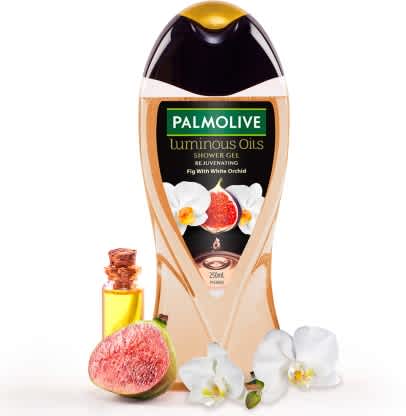 PALMOLIVE White Orchid & Fig Oil Luminous Oils Rejuvenating, Nourishing Body Wash (250 ml)