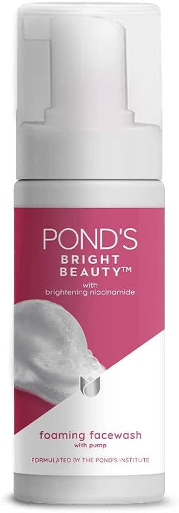 Pond's Bright Beauty Foaming Brush Facewash with Brightening Niacinamide, 150 ml