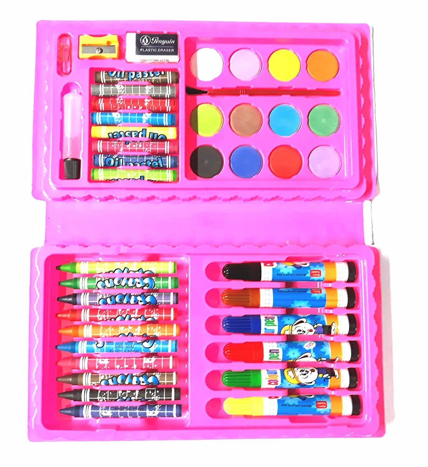 Toy Imagine 42 Pcs Color Set For Kids Color Pencil, Crayons, Water Color, Sketch Pens