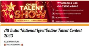 All India National Level Online Talent Competition 2023 By Dreamer Dreams 27
