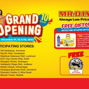 MR.DIY Grand Opening Event Gift With Purchase Promotion 2023