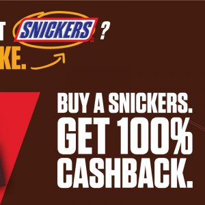 Snickers Cashback Redeem