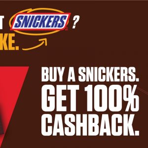 Snickers Cashback Redeem