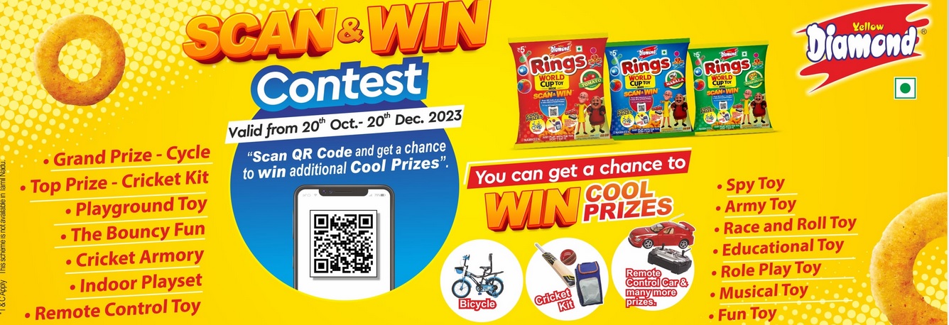 Yellow Diamond Rings Scan &Amp;Amp; Win Contest 2023