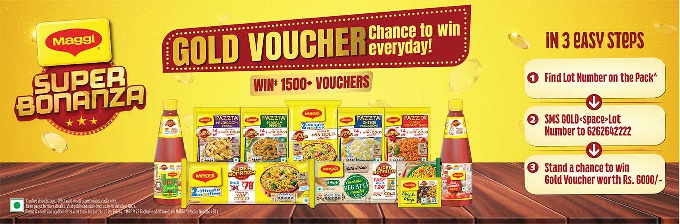 Maggi Super Bonanza Chance To Win Gold Voucher 2024