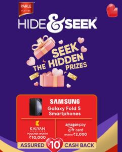 Parle Hide &Amp; Seek The Hidden Prizes Contest Cashback Offer 2024