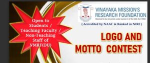 Vmrf(Du) Logo And Motto Contest 2024 : Vinayaka Mission’s Research Foundation