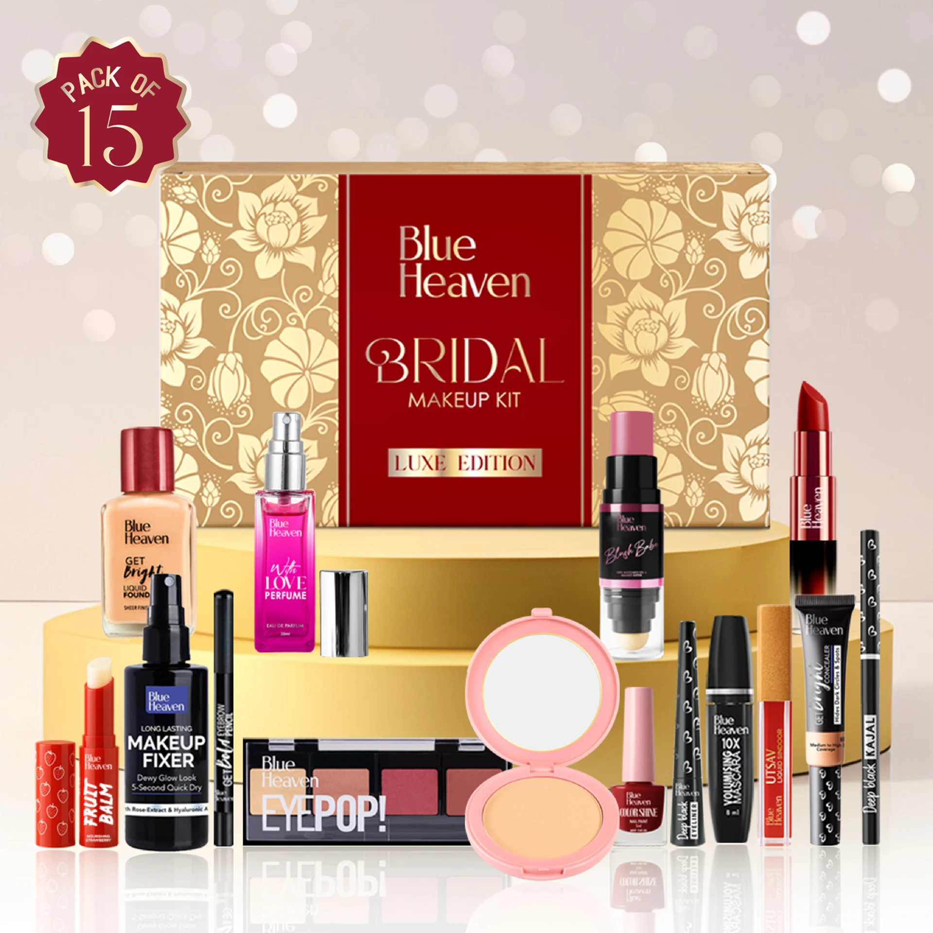 Blue Heaven Bridal Makeup Kit Luxe Edition Makeup Gifting Combo Bridal Steal Deal