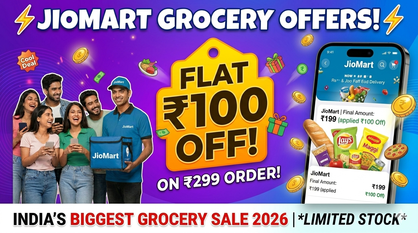 Jiomart ₹100 Off On ₹299 Order