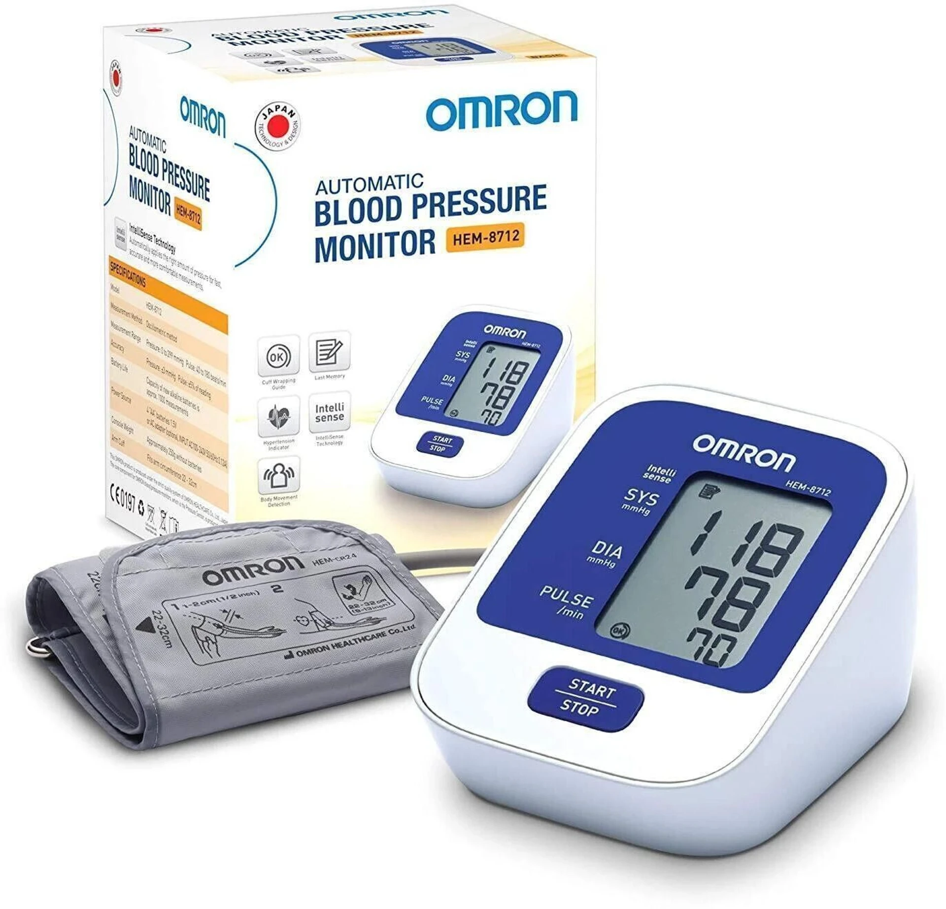 Omron Hem-8712 Automatic Digital Bp Monitor Just ₹1,798 1 Omron Hem-8712 Automatic Digital Bp Monitor