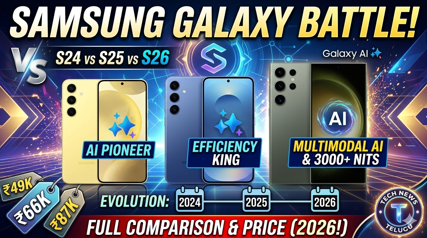 Samsung Galaxy S24 Vs S25 Vs S26