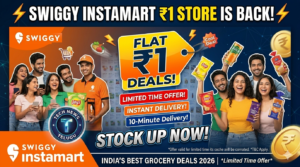 Swiggy Instamart ₹1 Store Is Back Limited Time Offer!