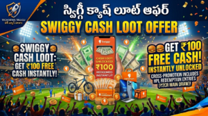 Swiggy Cash Loot Offer - Get Rs100 Free Cash Instantly