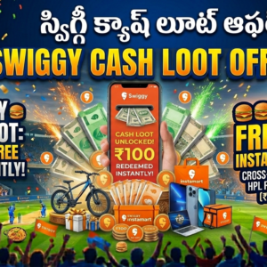 🍔 SWIGGY Cash Loot Offer – Get Rs100 Free Cash instantly